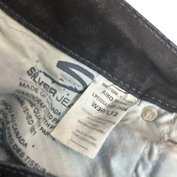 Silver Jeans Aiko Slim Low Rise Denim Jeans Size 30 - Picture 6 of 7